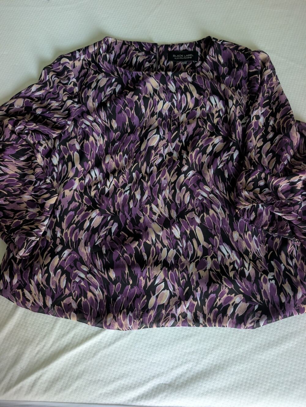 Black Label by Evan Piccone Purple Poncho Large, Fairy, Coquette Girl, Whimsy